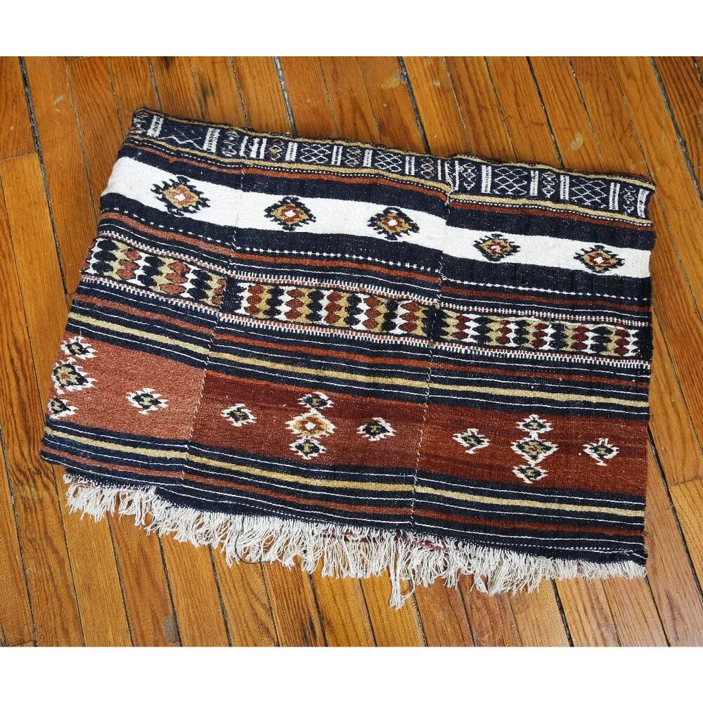 Rare Early 20th Century Khasa Arkilla Kerka Hand Woven Bridal Blanket Ma…